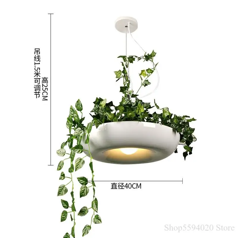 Imagem -06 - Flor da Planta Luzes Pingente Vaso Flores Pote Hanglamp para Sala de Estar Cozinha Interior Lâmpada Pendurada Lustre Led Luminárias Modernas