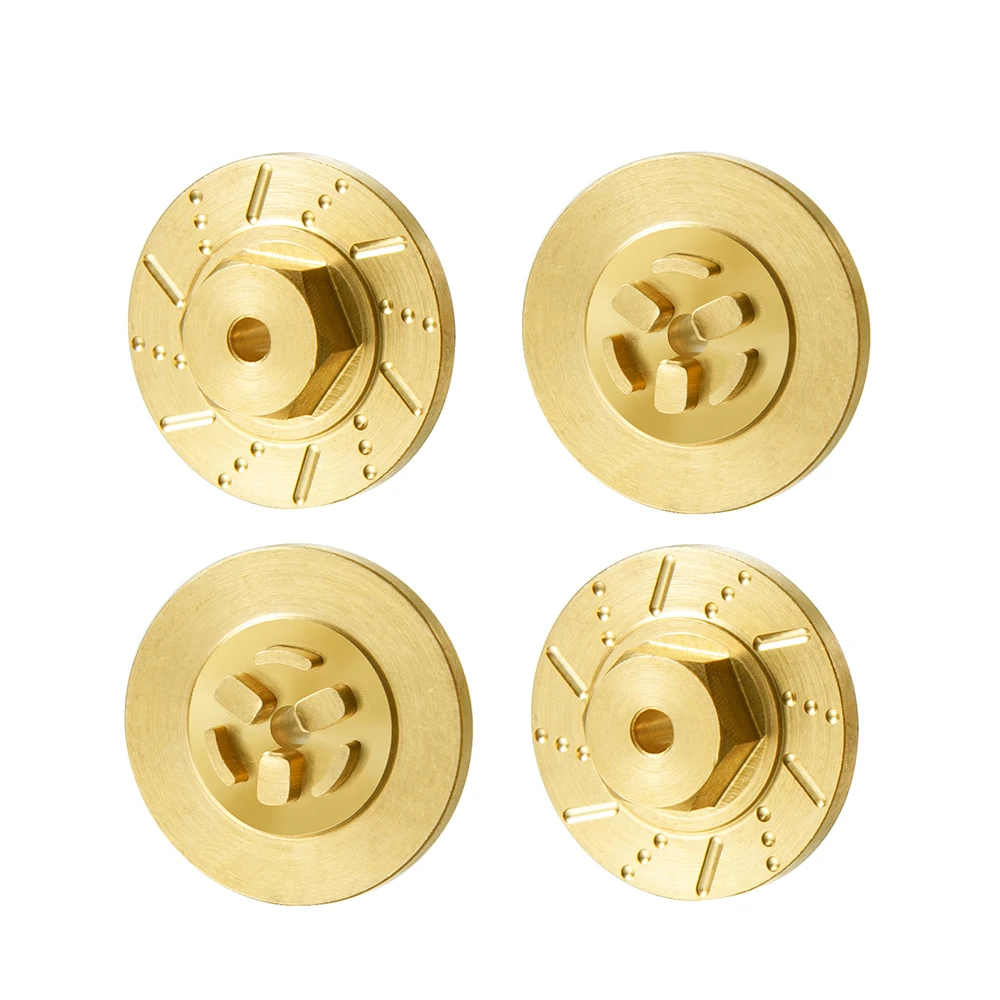 AXSPEED 4PCS Wheel Hex Adapters Conversion Brass Counterweight for Kyosho Mini-z 4x4 4-Runner Jimny Jeep Upgrade Parts