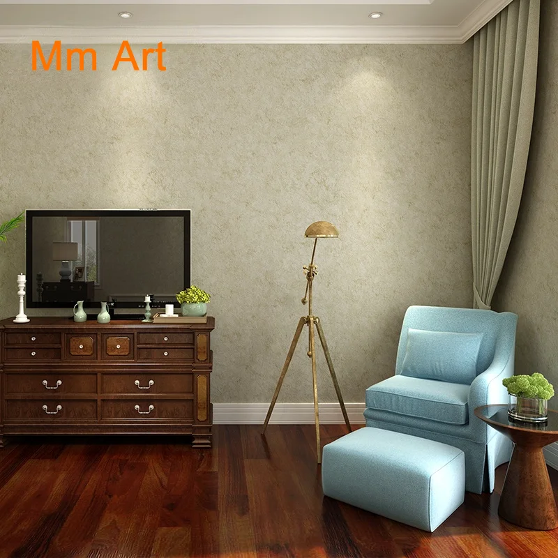 Mottled Wallpaper Non-Woven Wallpaper Plain Color Bedroom Modern Living Room Warm Restaurant Aisle Study