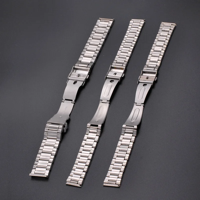 12 14Mm 16Mm 18Mm 20Mm 22Mm 24Mm Rvs Links Horloge Bands Strap Horloge sluiting Armband Vervanging Licht Gewicht Band