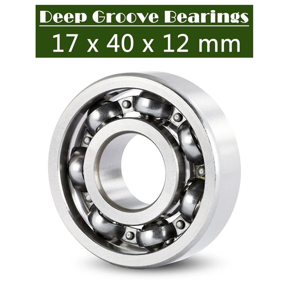 6203 Bearing 17*40*12 mm ( 4 PCS ) For Motorcycles Engine Crankshaft 6203 OPEN Ball Bearings Without Grease