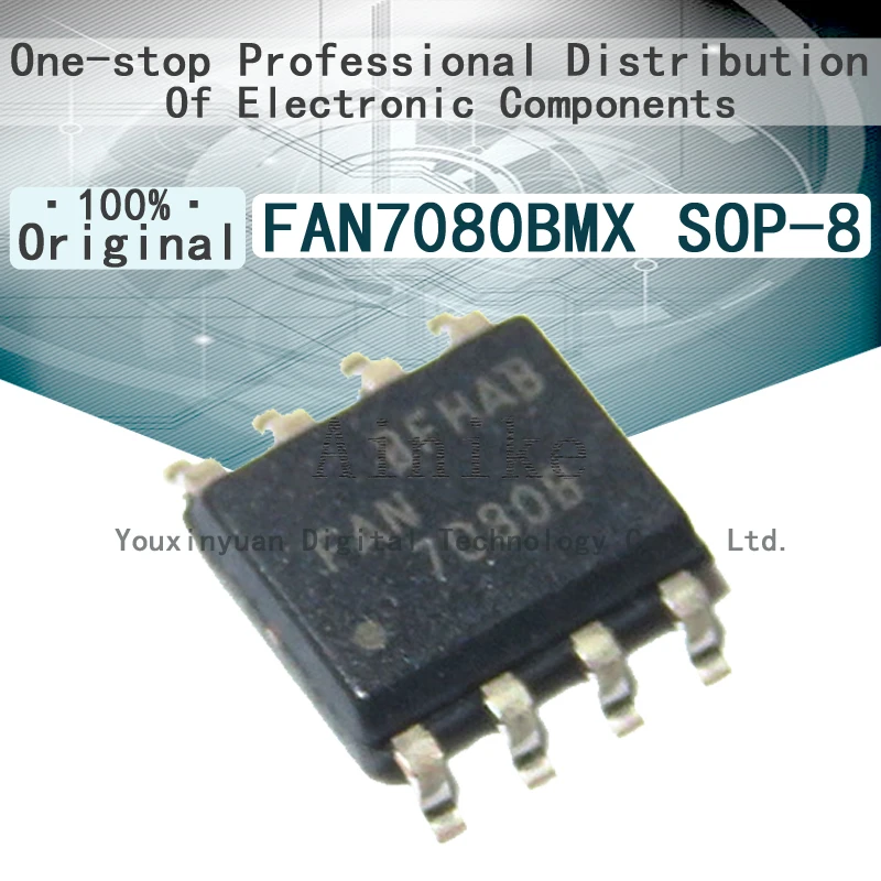 

10/Pcs New Original FAN7080 FAN7080B FAN7080BM FAN7080BMX SOP-8 Patch driver power chip IC SOIC-8