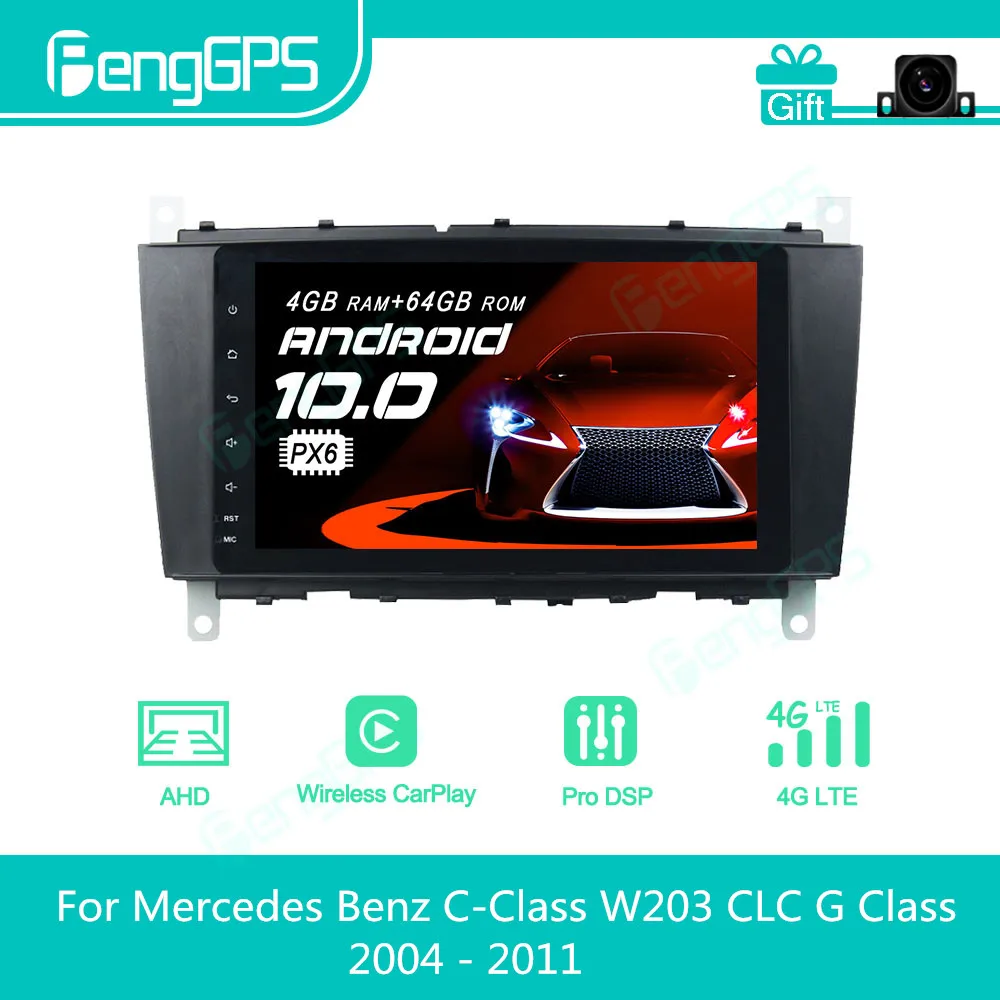 For Mercedes Benz C-Class W203 CLC G Class 2004 - 2011 Android Car Radio Stereo Multimedia Player 2 Din Autoradio GPS Navigation