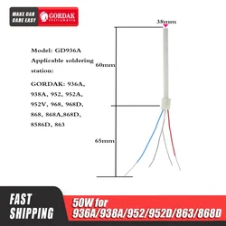 GORDAK-punho do ferro de solda, calefator original, 936A,938A, 938A,952,952 V, 952C,952D,952 V, 968A, 968D, 868A, 868D, 902, 1322