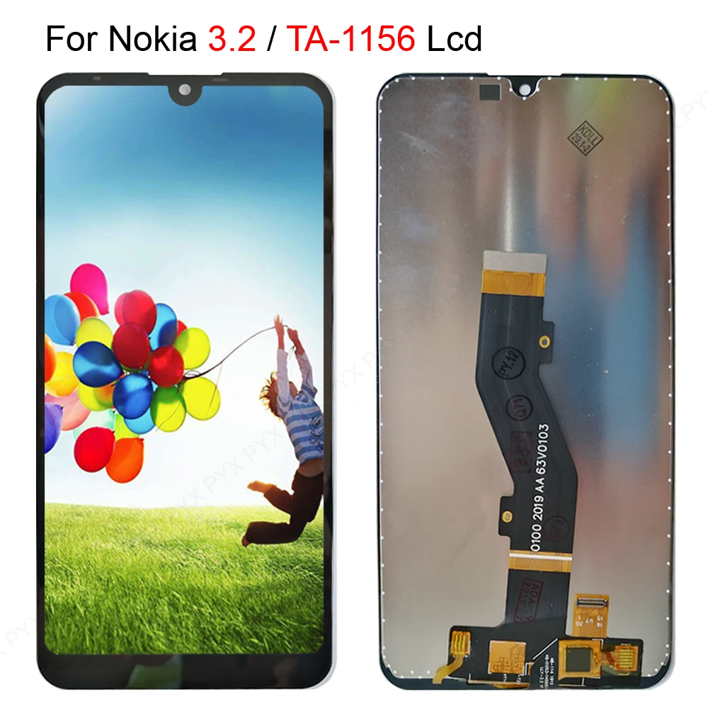 

6.26" For Nokia 3.2 screen Touch display Digitizer Assembly Replacement Parts For Nokia 3.2 Mobile Phone LCD Frame Display Parts