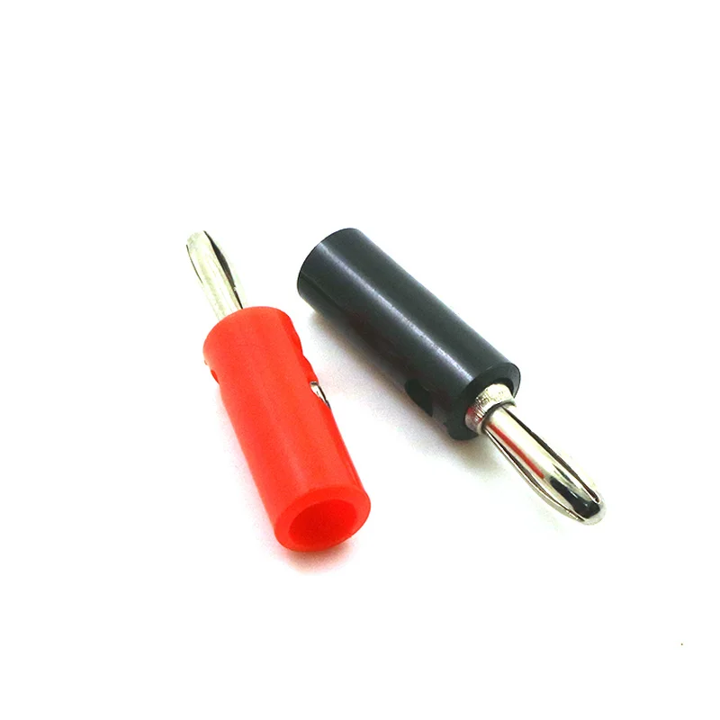 10pcs Banana Plug 4mm Audio Speaker Wire Cable Screw Type Banana Pin DIY Model Connector Black Red Green Yellow Blue