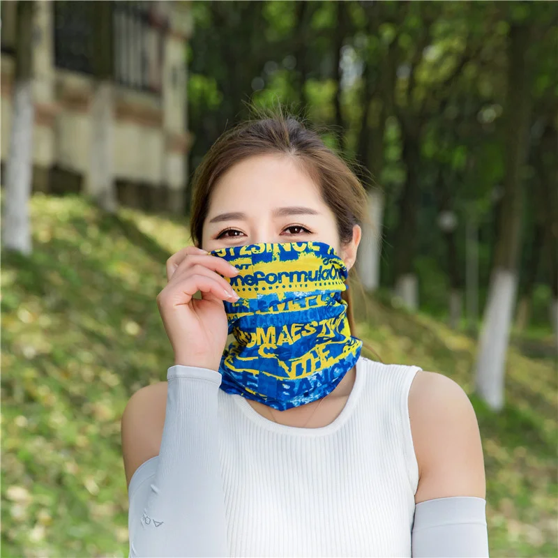 

Cycling Motorcycle Mask Outdoor Sports Head Scarf Printing Headband Bike Wrist Band Bandana for Windproof Sunscreen Bike Masks