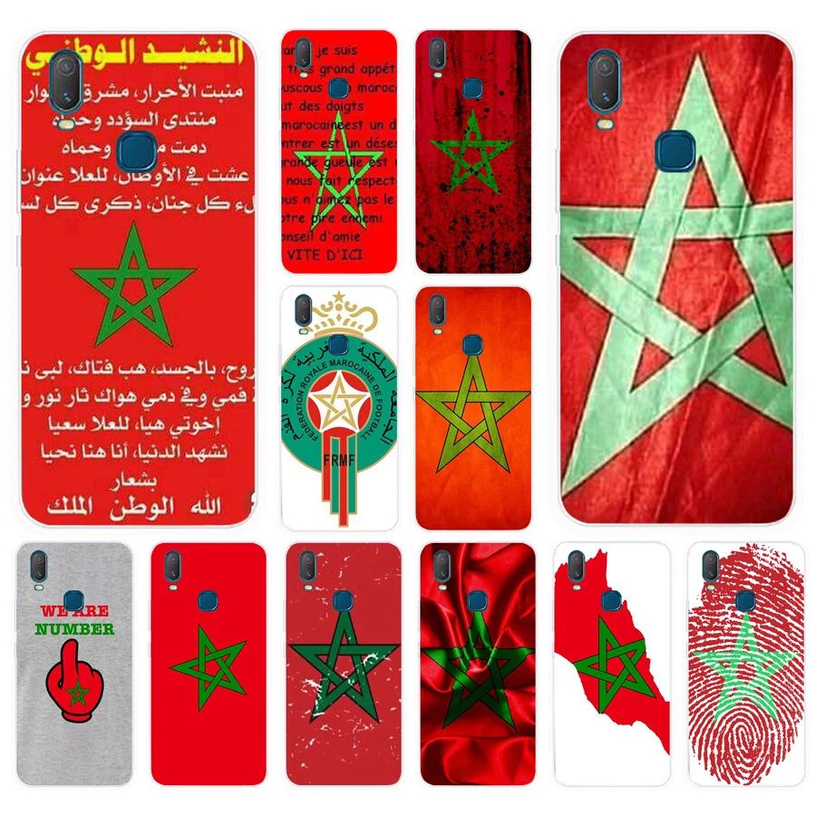 225FG Morocco Flag gift Soft Silicone Tpu Cover phone Case for VIVO Y3 Y11 Y12 Y15 Y17 Neo Pro Case