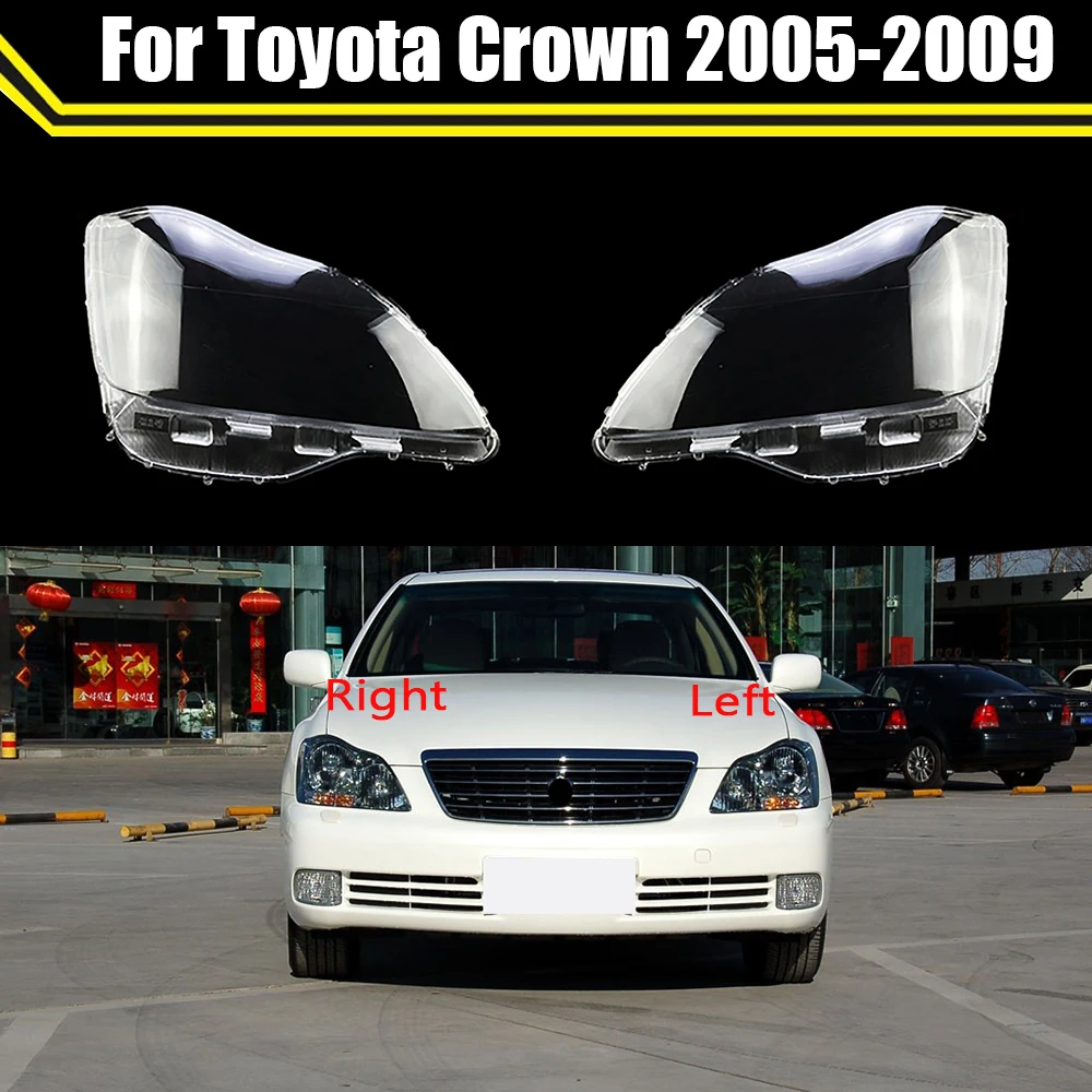 Lamp Case For Toyota Crown 2005 2006 2007 2008 2009 Glass Lens Shell Car Front Headlight Cover Transparent Lampshade Light Caps