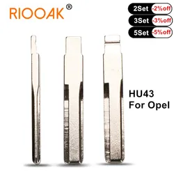 10pcs Key Blade Uncut HU43 Remote KD VVDI Key Blade for Opel Astra Zafira Frontera Omega Vectra