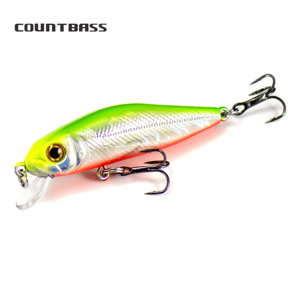 

COUNTBASS 55mm 4.7g Minnow Wobblers Angler's Fishing Lures Floating Shad Jerk Your Bait , Diving Depth 0.8-1m Leurre Hard Baits