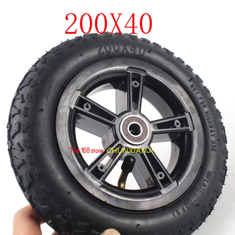 High Performance 200X40 8 Inch Rubber Wheel Tires Fits Folding Bicycle Electric Scooter Motorcycle Baby\'s Car 200*40 Tyre