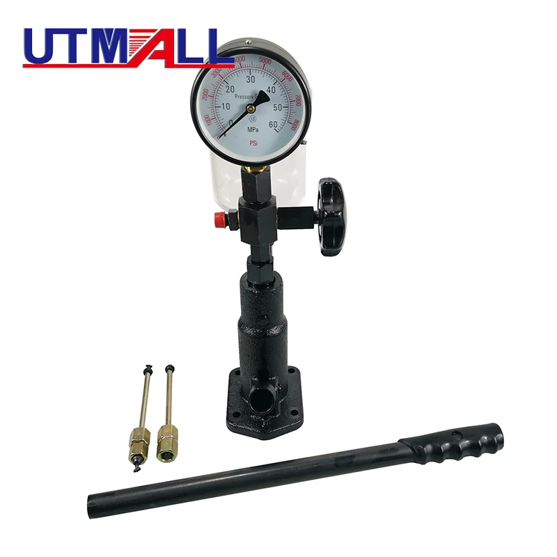 Diesel Injector Nozzle Pop Pressure Tester Dual Read Bar/PSI Gauge S60H W/Filter