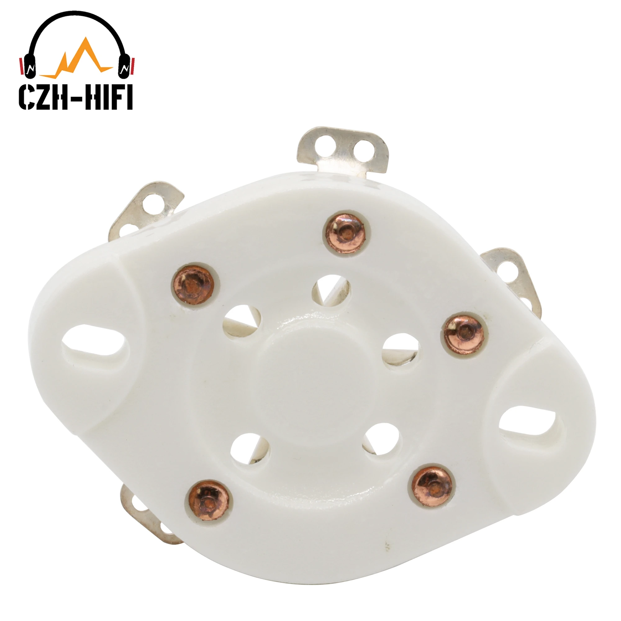 1pc 5pin Ceramic Tube Socket Valve BASE for 807 24 27 37 46 47 56 76 FD422 WE272A WE311A Vintage Audio Amplifier DIY HiFi