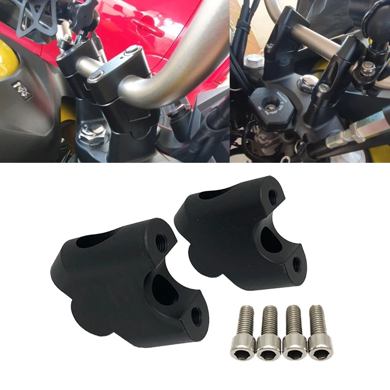 DL650 CNC HandleBar Raised Clamp Adapter Handle Bar Mount Rise Kit For SUZUKI DL650 V-STROM 650 VSTROM 650 2012-2019 Motorcycle