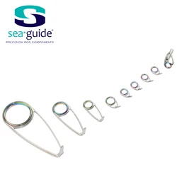 SeaGuide 3.2g TiXOHRS TiXORS-N Titanium RS 9pcs Set Guide Casting Guide Rod Building component Repair fishing pole DIY Accessory