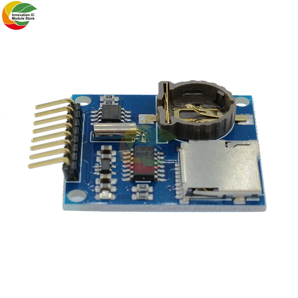 Mini DS1307 V1.0 Real Time Clock Logger Data Logger modulo di espansione Micro Slot per schede di memoria per Arduino per Raspberry Pi 3.3V