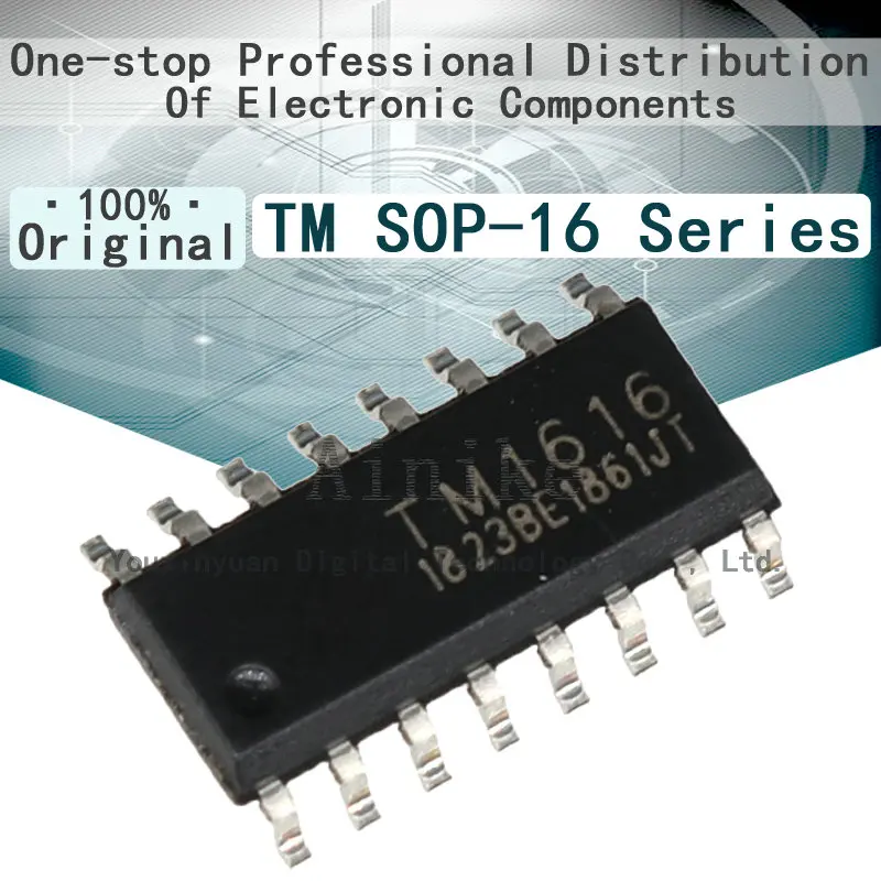 

10/Pcs New Original TM1650 TM1812 TM1651 TM1616 TM1652 TM2291 TM512ADH TM512-AL1 SOP-16 LED digital tube drive control IC chip