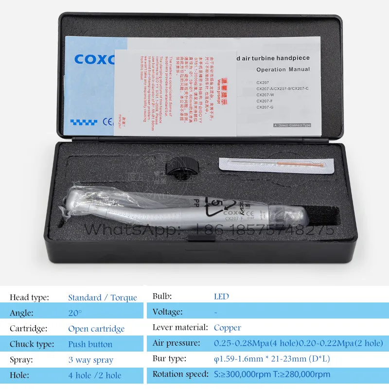 Dental COXO Cartridge CX207-F Led Handpiece with E Generator