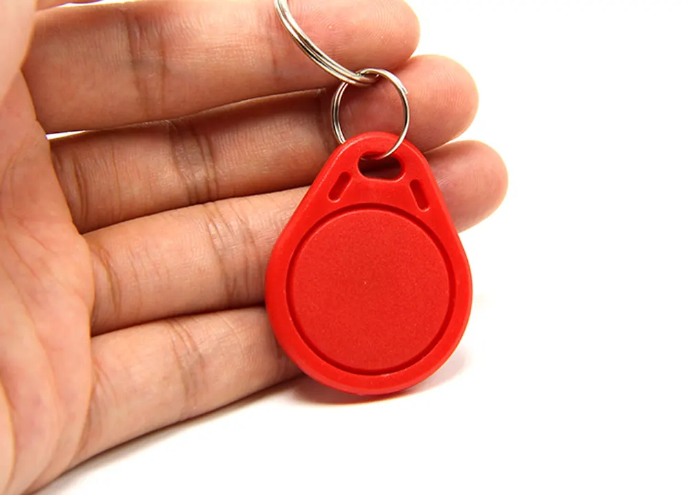 100pcs 13.56MHZ IC 태그 1K S50 ABS 방수 ISO IC 열쇠 고리 액세스 제어 키 체인 RFID 스마트 카드 태그