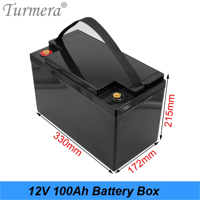 Turmera 12V 80Ah 90Ah 105Ah 200Ah 3.2V Lifepo4 Battery Storage Box for Solar Power System and Uninterrupted Power Supply 12V Use