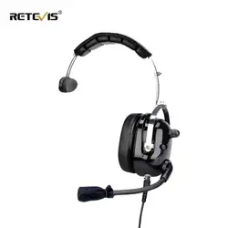 Retevis EHK005 2 Pin Noise Cancelling Walkie Talkie Single Headset Adjustable Volume For Baofeng UV 5R Quansheng UV K5 UV K6 K58