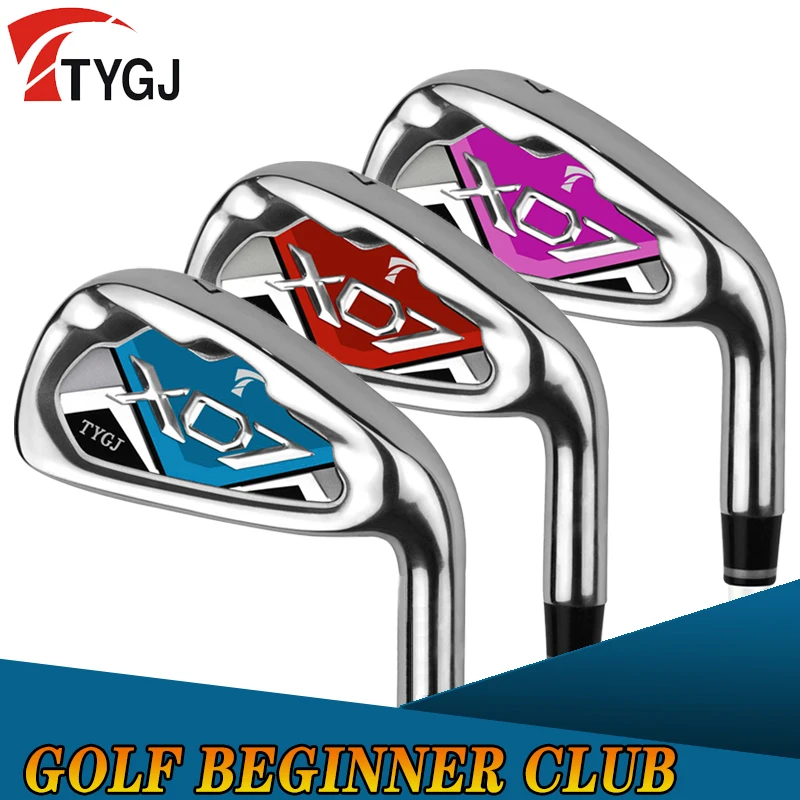 TTYGJ Send Gloves! Golf Club Steel Carbon Ultralight Club Right Hand Golfer 7th Iron Men Women Beginners Practice Pole Full Set