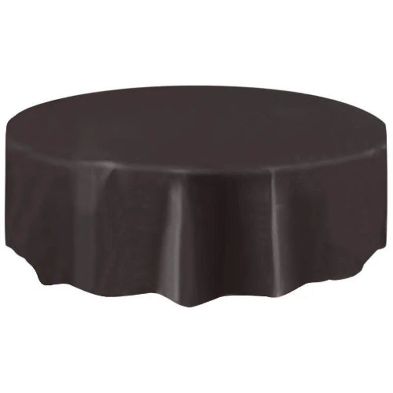 Environmentally friendly round plastic party wedding tablecloth for table cloth