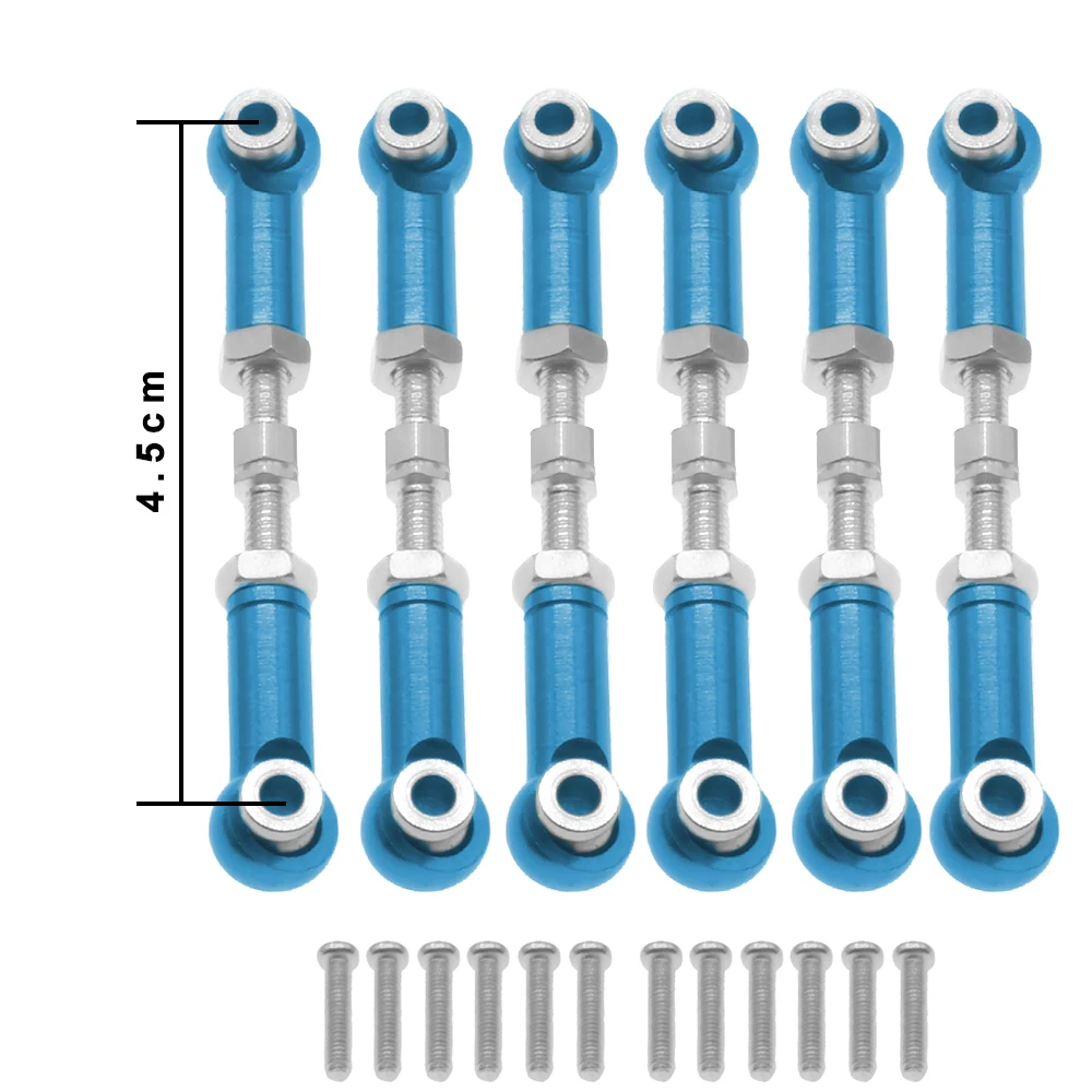 Alloy+steel tie rod set for rc hobby model car 1-18 Himoto Maverick RedCat upgraded hop-up parts