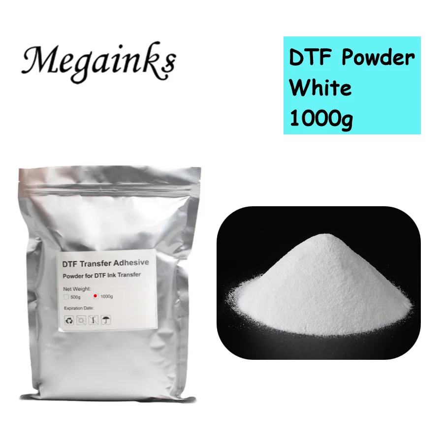 DTF powder Hot Melt Powder White PET Direct Transfer Film Printing For DTF Ink 1000g  / 500g Powder