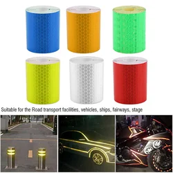 1m*5cm Car Truck Reflective Self-adhesive Safety Warning Tape Roll Film Sticker