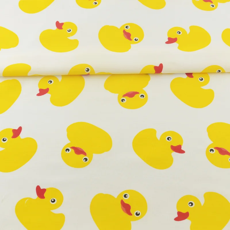 Booksew Lovely Little Yellow Ducks Designs Quilting Patchwork Twill Textile Sewing Crafts 100% Cotton Fabric Bedding Tela