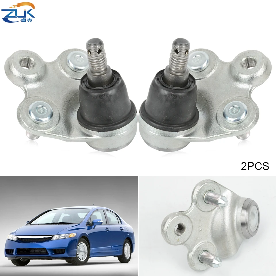 ZUK 2PCS Front Suspension Lower Control Arm Ball Joint For HONDA CIVIC 2006-2011 FA1 FD1 FD2 OEM:51230-SNV-H03 51220-SNV-H03