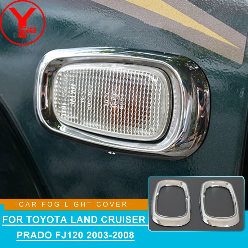 

Chromium Styling Side Light Trim For Toyota Land Cruiser Prado Fj120 2003 2004 2005 2006 2007 2008 Side Hood Cover YCSUNZ