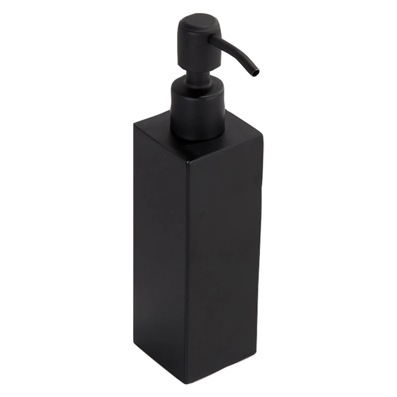 New Stainless Steel Handmade Black Liquid Soap Dispenser Bathroom Accessories Kitchen Hardware Convenient Modern