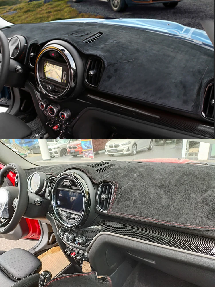 For MINI Countryman F60 Dashmat Dashboard Cover Instrument Panel Sunscreen Insulation Pad Dash Mat Anti-Dirt Proof Ornaments 2