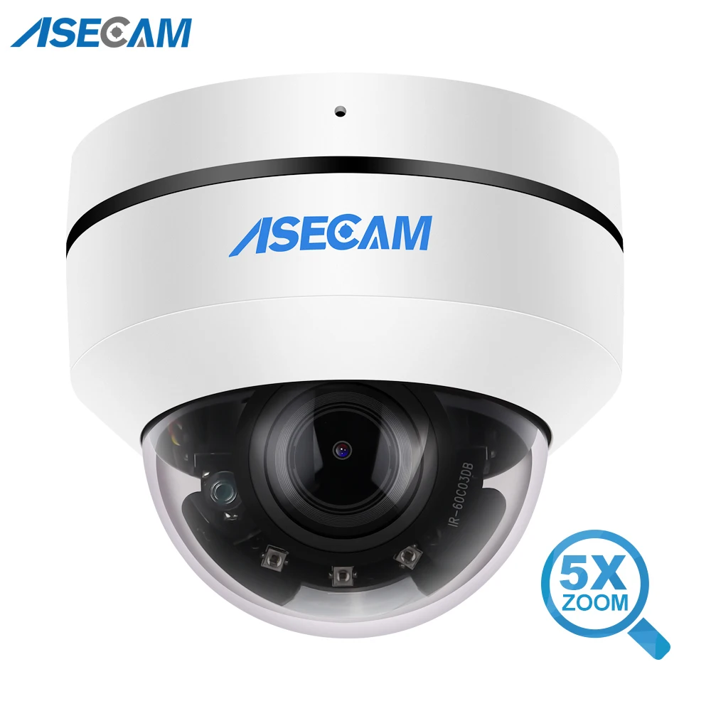 Câmera ao ar livre Mini Dome PTZ IP, Câmera de segurança, Zoom automático, Onvif PoE, Áudio, Slot para cartão SD, CCTV IMX335, 5MP, Top Compatível