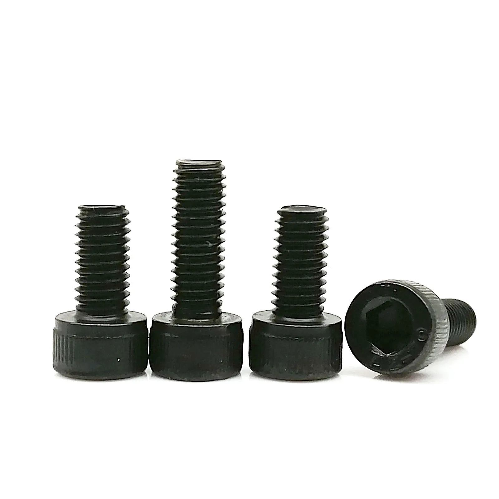 DIN912 M1.6 M2 M2.5 M3 M4 M5 M6 M8 Black 304 Stainless Steel Hexagon Hex Socket Head Cap Allen Bolt Screw Length=3-100mm