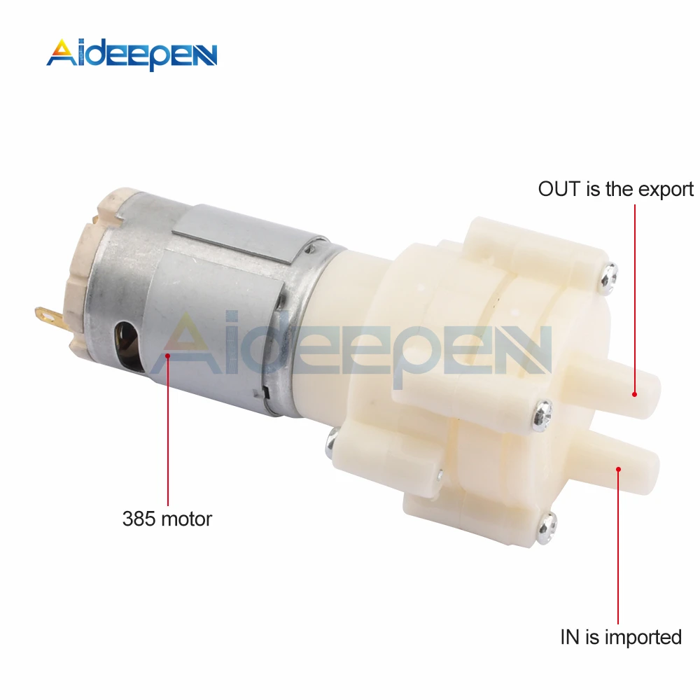 Priming Diaphragm Mini Pump Spray Motor 6V 12V Micro Pumps For Water Dispenser 90mm x 40mm x 35mm Max Suction 2m