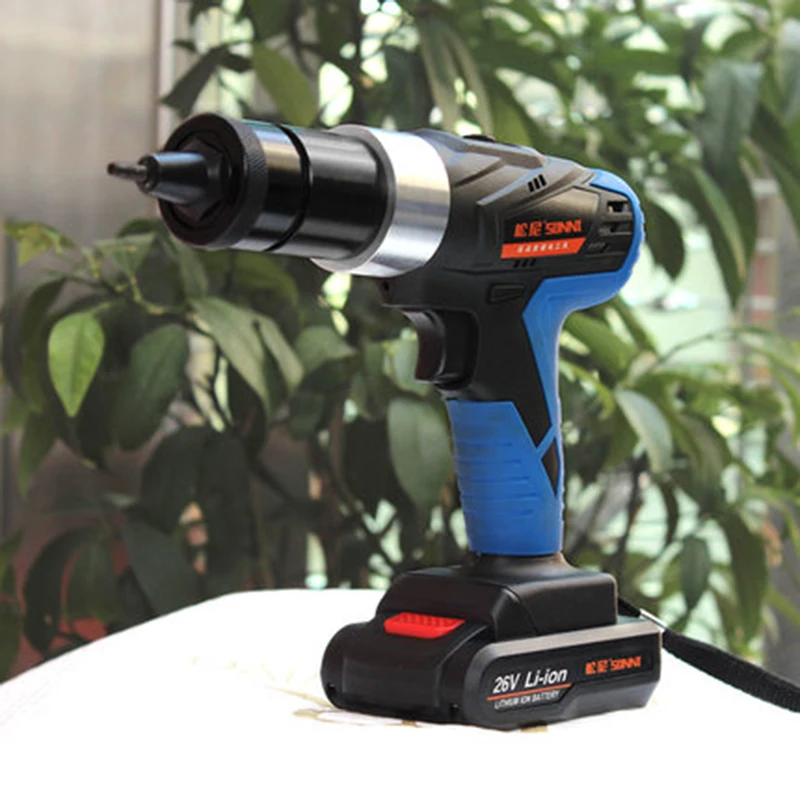 3m4m5m6m8m electric rivet gun  lithium battery nut ram gun nut rivet gun Two electricity and one charge