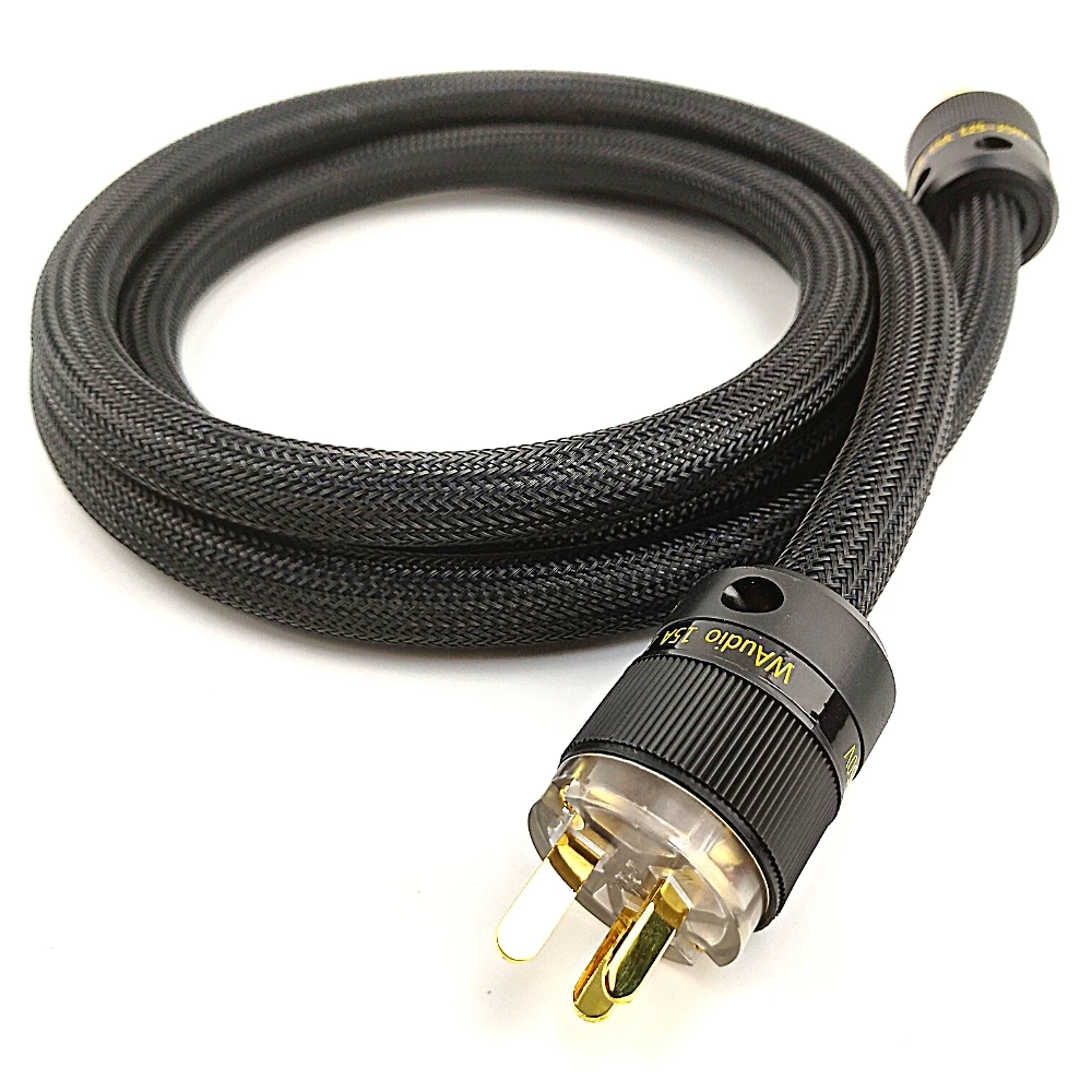 WAudio 10AWG Audiophile Power Cable Hifi Power Cord with AU standard 3 Prong Plug and IEC Connector