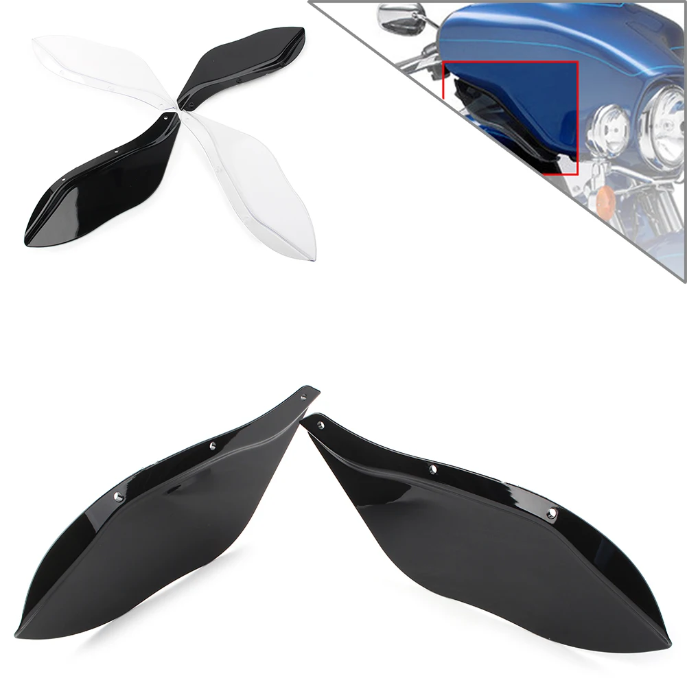 2Pcs Motorcycle Side Fairing Windshield Air Deflector For Harley-Davidson CVO Street Electra Glide 1996-2013 FLHTC FLHTK FLHTCU