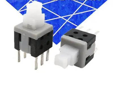 5.8*5.8MM Self Locking / UNlock Push Tactile Power Micro Switch 6 Pin Button Switches 5.8x5.8