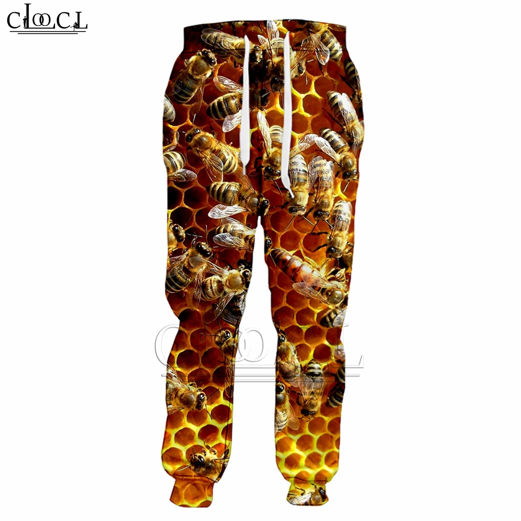 

Cute Bee Trousers Men/Women 3D Printed Honey Fashion Men Clothing Sweatpants Casual Streetwear Pants B7