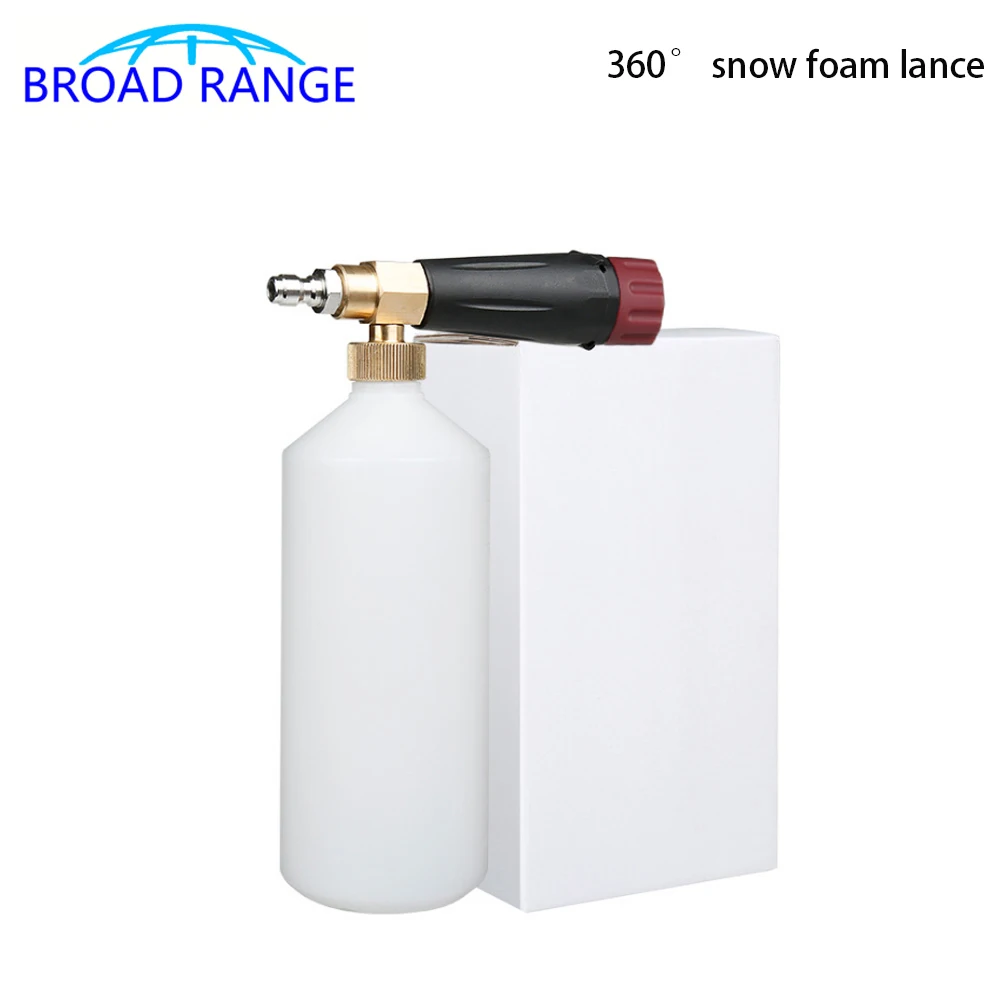 

1000ML Snow Foam Lance With G1/4 Quick Connected Car Pressure Washers Soap Foam Generator Adjustable Sprayer Nozzle Car Tool