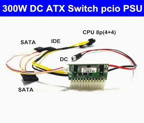 

DB9325 -DC input 12V high power pico DC-ATX 300W ATX 24Pin mini ITX PSU pico for PC computer network server