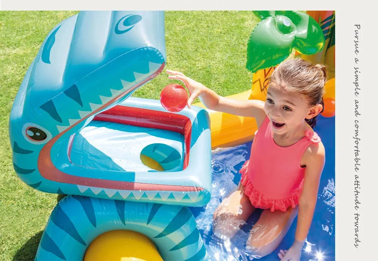 Inflatable Pool Water Slide Backyard Spray Water Swimming Pool Kids Play Center Home Water Sport Toys Children's Pool Swim Float