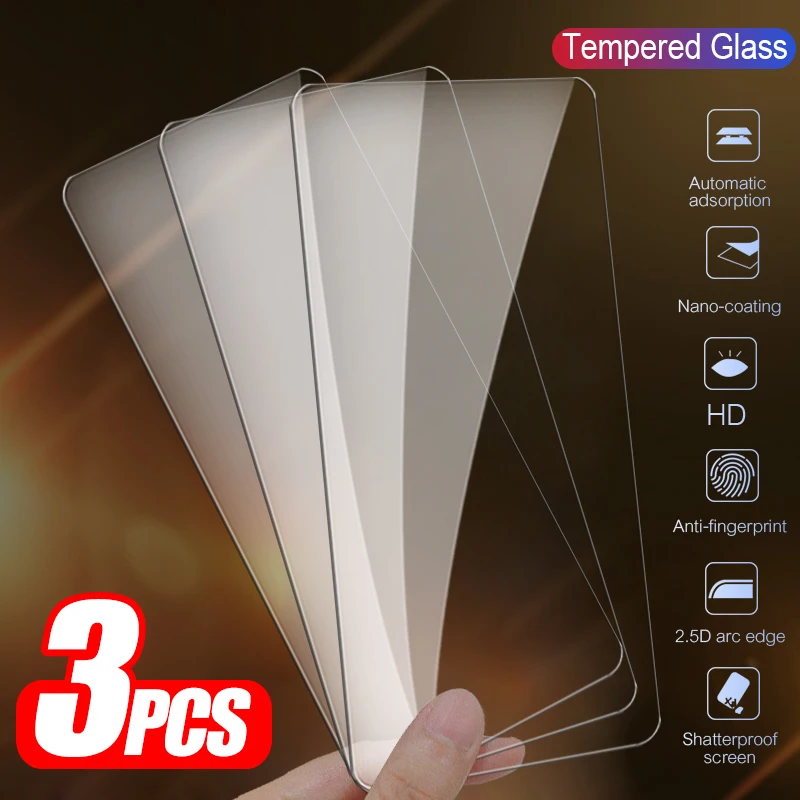 3pcs Protective Tempered Glass For Xiaomi Poco X3 Pro Glass Xiomi Pocophone M3 F3 GT X 3 PocoX3 NFC Screen Protector Cover Film