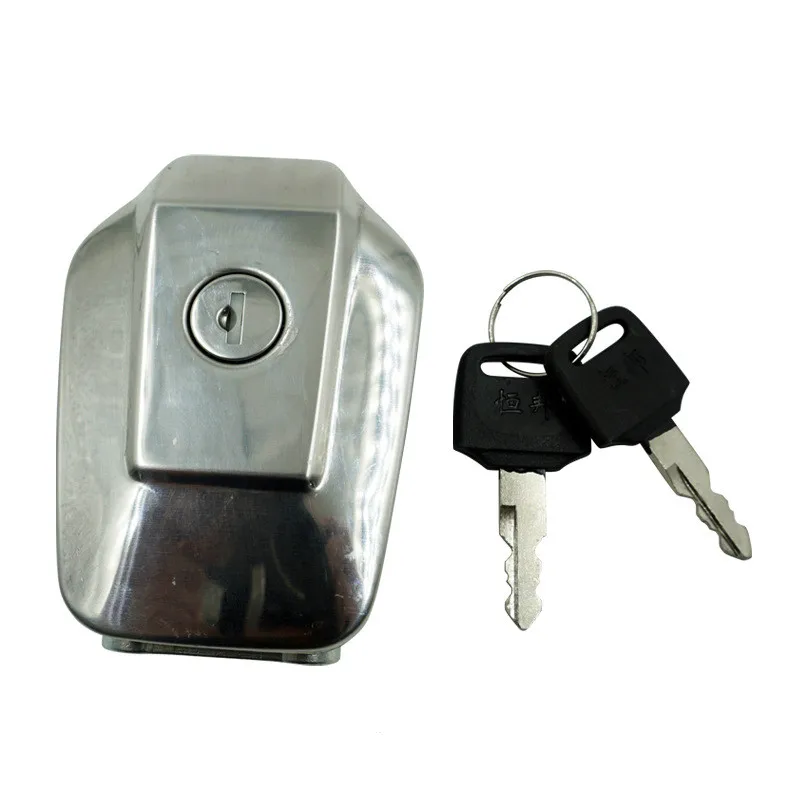 Motorcycle Aluminium Fuel Gas Cap Cover Tank Lock Set with 2 Keys For Yamaha Jinbao 150 Fuel-Tank-Cap Tank-Lock-Set