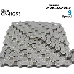 Original SHIMANO ALIVIO M3100 HG53- 9  114L Speed Bicycle Chains -  Super Narrow - HYPERGLIDE- MTB Chain 112L with Quick Link